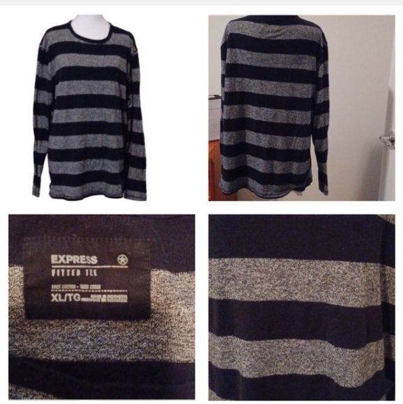 💙🌹express men's Long Sleeve Sweater 100 % cotton - Picture 1 of 8